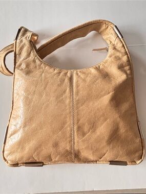 Vintage Browns Couture slouchy crackle leather hobo shoulder bag